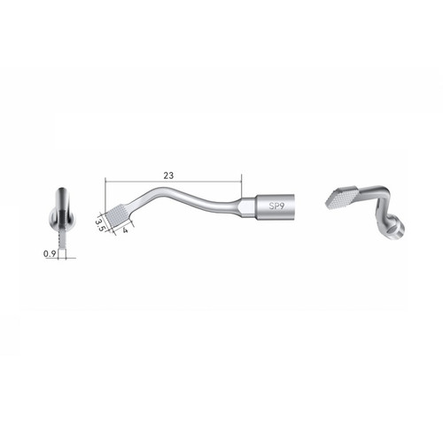 Woodpecker SP9 ACTEON® Compatible Piezo Surgical Tip for Periodontal Surgery (SP9)