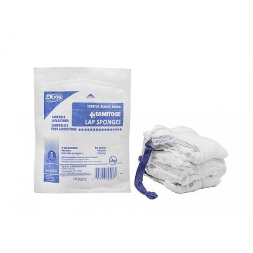 18" x 36" Sterile White Laparotomy Sponge - 20 Pack/Case 18" x 36" Sterile White Laparotomy Sponge - 20 Pack/Case