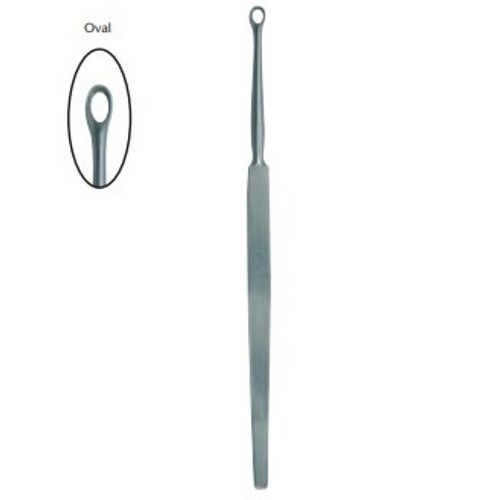 BR Surgical 4mm Oval Fox/Piffard Lupus Curette (BR75-12804)