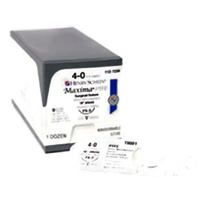 Henry Schein 4-0 x 18" Maxima Polytetrafluoroethylene Suture with FS-3 Needle (1127256)