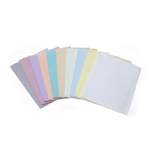 Quala Yellow 19" x 13" 3-Ply Econoback Patient Bib (WEADCEYE) Quala Yellow 19" x 13" 3-Ply Econoback Patient Bib (WEADCEYE)