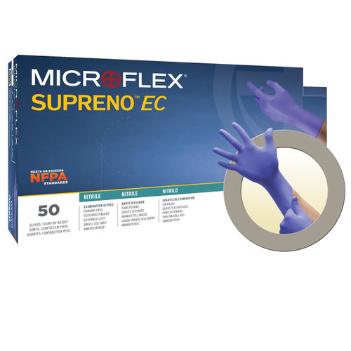 Ansell XX-Large MicroFlex Supreno EC Nitrile SEC-375 Exam Gloves (SEC-375-XXL) Ansell XX-Large MicroFlex Supreno EC Nitrile SEC-375 Exam Gloves (SEC-375-XXL)
