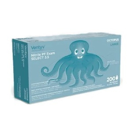 Ventyv™ Large Nitrile Plus 3.5 (Octopus) Powder-Free Exam Gloves Ventyv™ Large Nitrile Plus 3.5 (Octopus) Powder-Free Exam Gloves