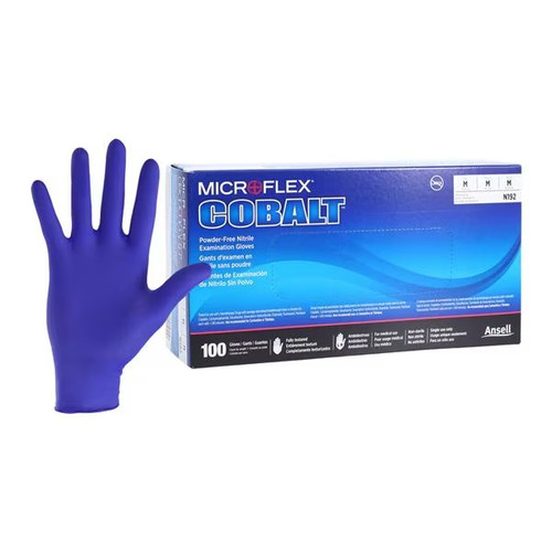 Ansell Medium MicroFlex Cobalt Nitrile Exam Gloves (N192) Ansell Medium MicroFlex Cobalt Nitrile Exam Gloves (N192)
