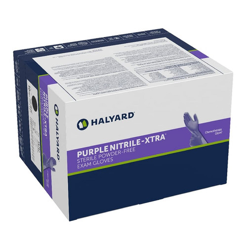 Medium  Purple Nitrile-XTRA PF Exam Glove - 500/Case (39506)