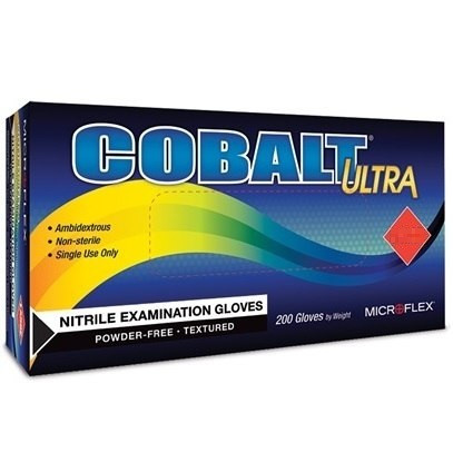 Microflex® Medium Colbalt® Ultra N17 Powder-Free Nitrile Exam Gloves
