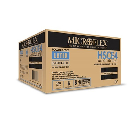 Ansell Size 8 Microflex Sterile Class 10 CleanRoom Latex Glove (HSCE4-879-8) Ansell Size 8 Microflex Sterile Class 10 CleanRoom Latex Glove (HSCE4-879-8)