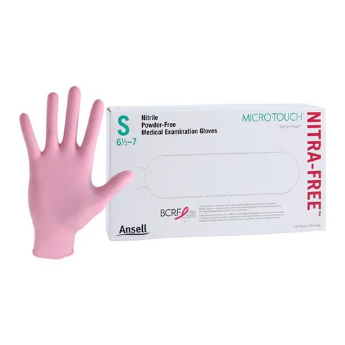 Ansell Small Micro-Touch NitraFree Nitrile PF Exam Glove (6034511)