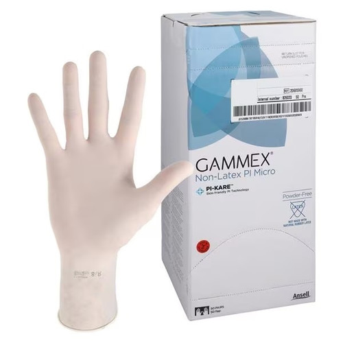 Ansell Size 8 Gammex Non-Latex PI Micro White Surgical Gloves (20685980) Ansell Size 8 Gammex Non-Latex PI Micro White Surgical Gloves (20685980)