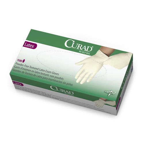 Medline Medium Curad® Powder-Free Latex Exam Gloves