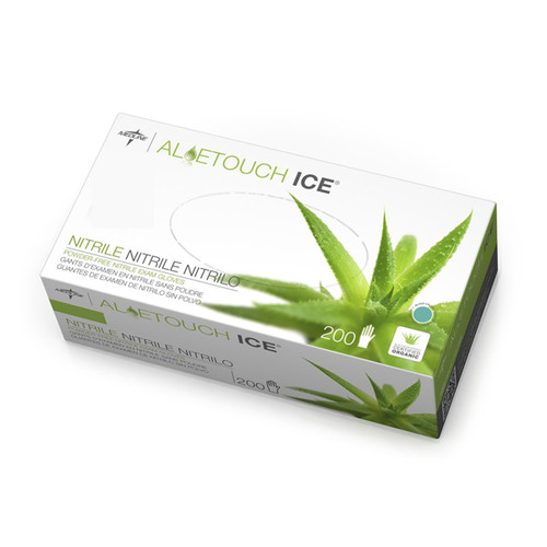 Medline X-Large Aloetouch Ice® Powder-Free Nitrile Exam Gloves