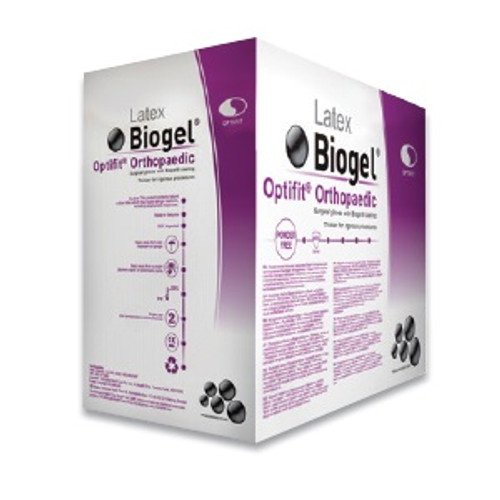 Size 8 Biogel® Optifit® Orthopaedic Sterile Powder-Free Latex Surgical Glove - 160/Case Size 8 Biogel® Optifit® Orthopaedic Sterile Powder-Free Latex Surgical Glove - 160/Case