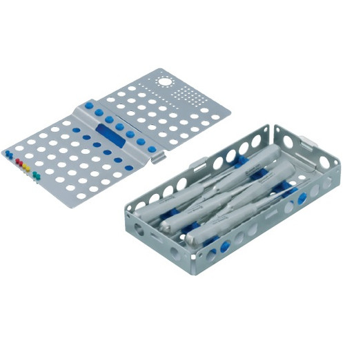 Kohler Fine Tipped Root Elevator Set with Blue Minitray Kohler Fine Tipped Root Elevator Set with Blue Minitray