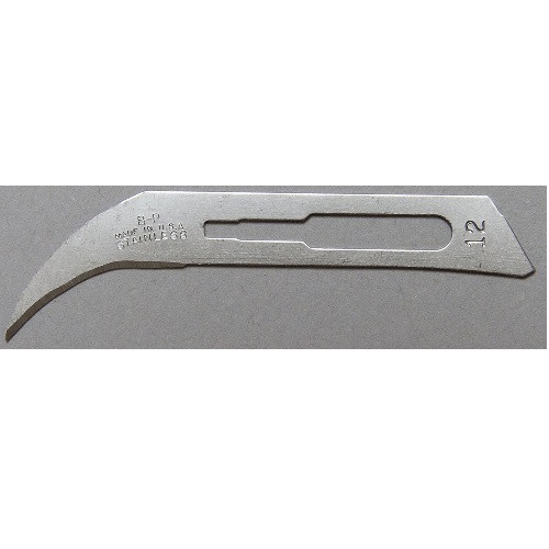 Bard-Parker® Size #12 Stainless Steel Blades - 50/Box (371212) Bard-Parker® Size #12 Stainless Steel Blades - 50/Box (371212)