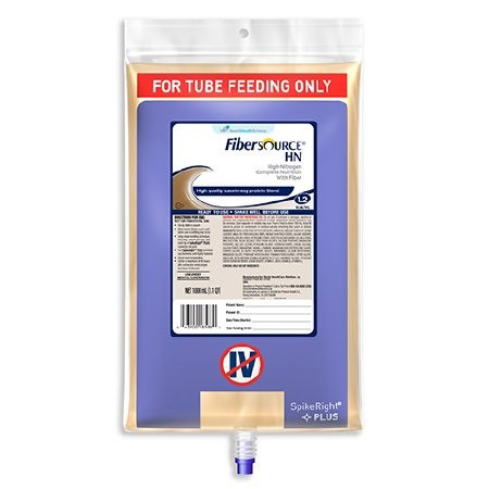 Fibersource® HN Tube Feeding Formula in 1000mL Bag - 6/Case