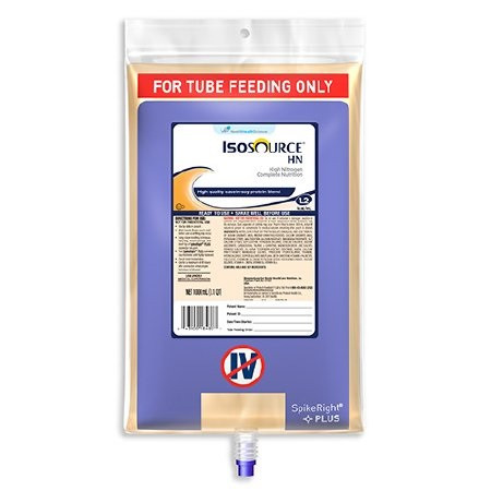 Isosource® HN Tube Feeding Formula in 1,000mL Bag - 6/Case