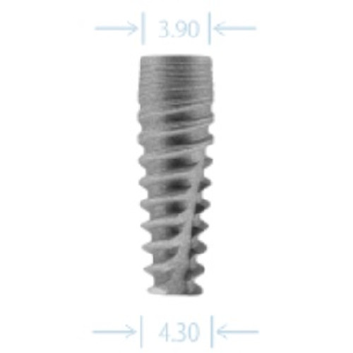 Hi-Tech Logic 4.3mm x 11.5mm Taper Tread Implant Hi-Tech Logic 4.3mm x 11.5mm Taper Tread Implant