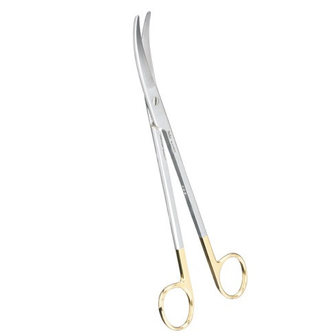 Integra-Miltex Z-Type TC Hysterectomy/Parametrium Scissor with Curved Blades (30-2106TC)