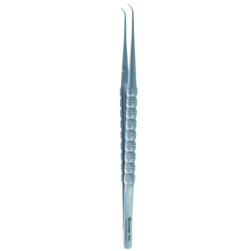 Kohler Curved Microsurgical Tissue Forceps with Serrations (7682)