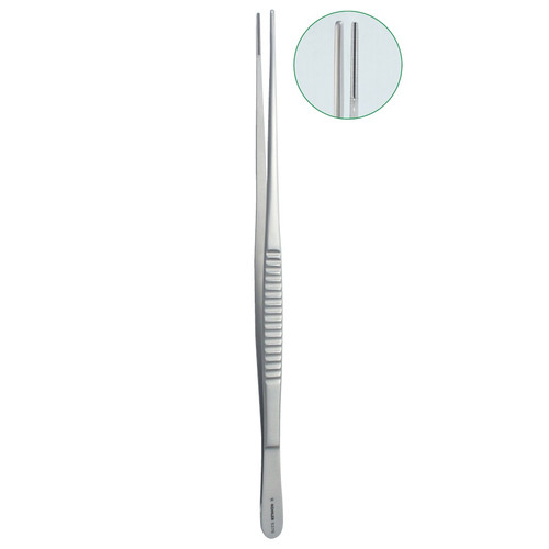 Kohler Straight De Bakey Tissue Forceps with 1.5mm Tips (5654)