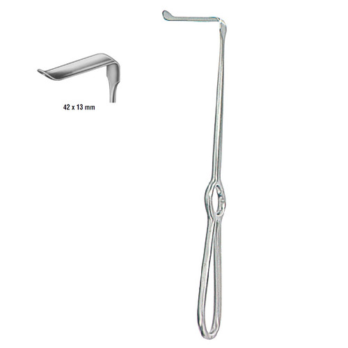 Kohler 42mm x 13mm Obwegeser Retractor with Upward Curve (4177)