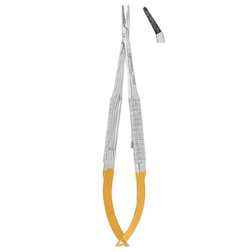 Kohler Angled Castroviejo TC Needle Holder with Round Handles (5600)