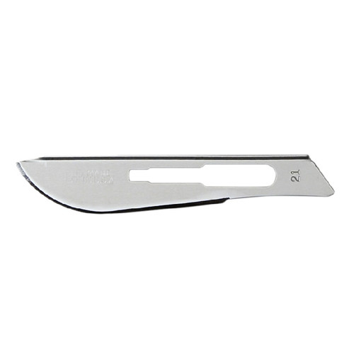 Aspen Surgical Size #21 Bard-Parker Rib-Back Carbon Steel Blade (371121)