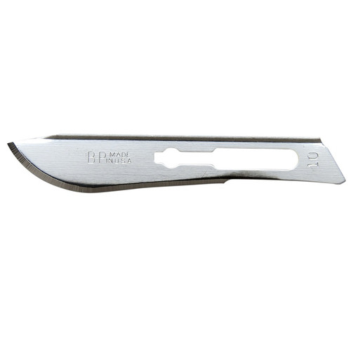 Aspen Surgical Size #10 Bard-Parker SafetyLock Carbon Steel Rib-Back Blade (371150)