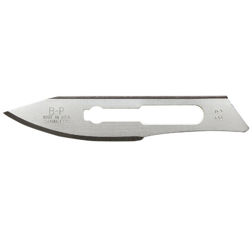 Aspen Surgical Size #23 Bard-Parker SafetyLock Carbon Steel Rib-Back Blade (371157)