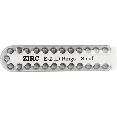Zirc Small Green E-Z ID Rings (70Z100D)
