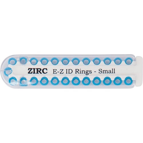 Zirc Small Neon Blue E-Z ID Rings (70Z100N)