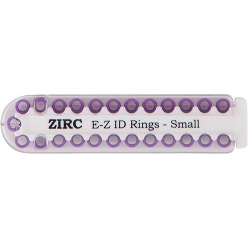 Zirc Small Plum E-Z ID Rings (70Z100E)