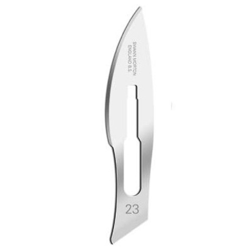 #23 Swann-Morton Sterile Carbon Steel Scalpel Blade (00SM23)