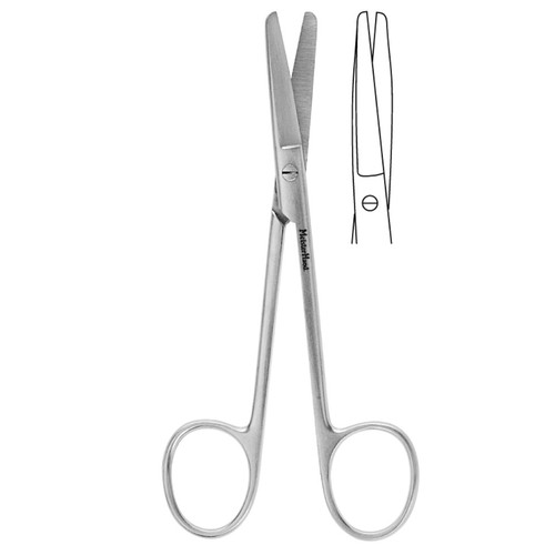 Miltex MeisterHand Wagner Plastic Surgery Scissors with Straight Blades (MH5-274)