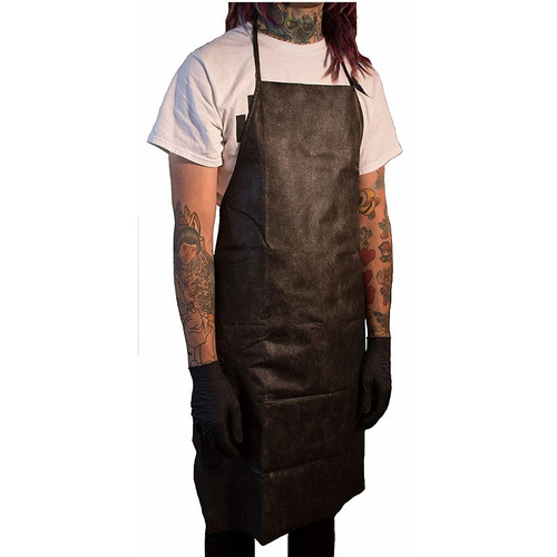 Graham Medical 28" x 35" Black Nonwoven Apron (80035)