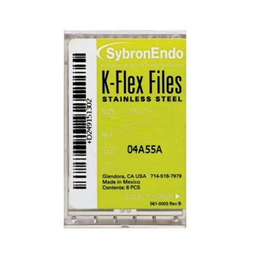 Kerr Endodontics #50 x 21mm Yellow K-Flex File (15326)