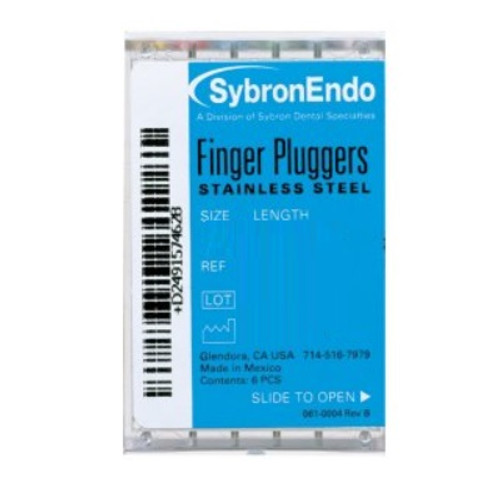 Kerr Size #25 x 21mm Endo Finger Plugger with Red Handle - 6/Pack Kerr Size #25 x 21mm Endo Finger Plugger with Red Handle - 6/Pack