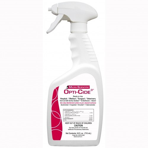 Micro-Scientific Opti-Cide3 Disinfectant in 24 oz. Spray Bottle (OCS12-024) Micro-Scientific Opti-Cide3 Disinfectant in 24 oz. Spray Bottle (OCS12-024)