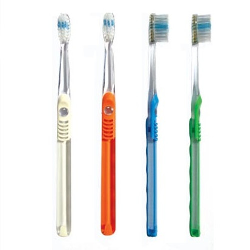 Premium Adult Cleargrip Toothbrush with Compact Head - 72/Case (IMPRINT ORDERS ONLY)