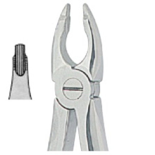 Kohler #34 English Pattern Extraction Forceps with Profile Handle and Groved Beaks (2023)