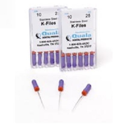 Quala Size #06 x 31mm K-File with Stop - 6/Pack Quala Size #06 x 31mm K-File with Stop - 6/Pack