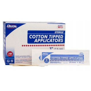 Dukal 3" Sterile Cotton Tip Wooden Applicator (9013)