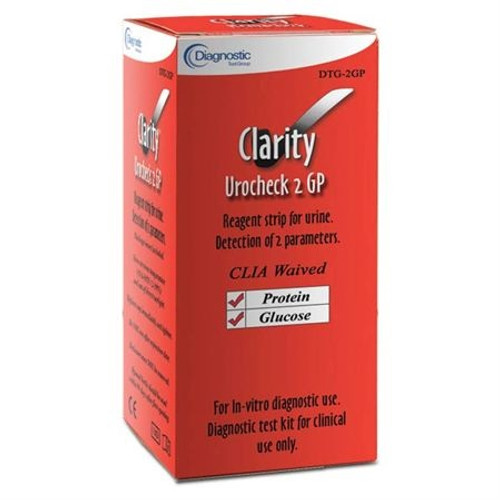 Clarity® Urocheck 2 Urine Reagent Strip - 100/Bottle Clarity® Urocheck 2 Urine Reagent Strip - 100/Bottle