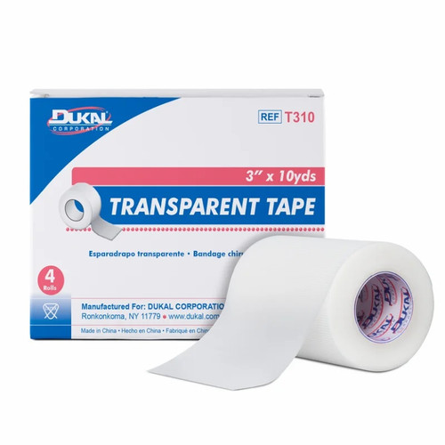 Dukal 3" x 10 Yards Transparent Surgical Tape (T310)