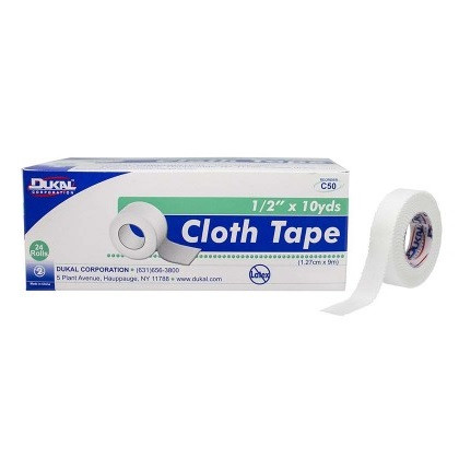 Dukal 1/2" x 10 Yards Cloth Surgical Tape (C50)