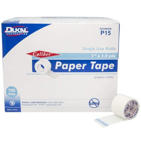 Dukal 1" x 1-1/2 Yards Paper Tape (P15)