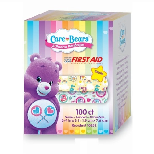 3/4" x 3" Care Bears™ Adhesive Bandages - 100 Bandages/Box 3/4" x 3" Care Bears™ Adhesive Bandages - 100 Bandages/Box