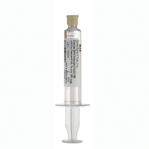 B. Braun 2.5mL Pre-Filled 0.9% Sodium Chloride IV Flush Solution in 3mL Syringe (513574)