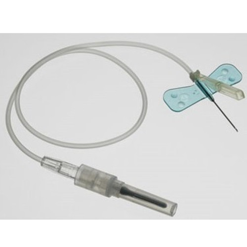 21G x 3/4” SurShield®  Safety Winged Blood Collection Set with 7" Tubing - 500/Case