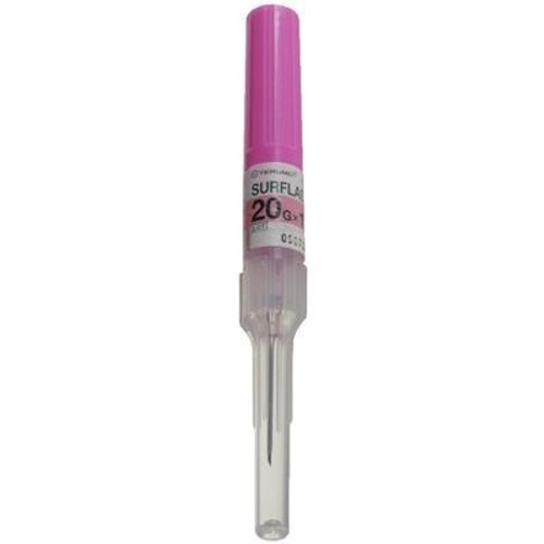 20G x 1" Pink Surflash IV Polyurethane Catheter - 50/Box 20G x 1" Pink Surflash IV Polyurethane Catheter - 50/Box